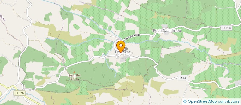 localisation de l'entreprise MONSIEUR FABIEN KROUCHI  DONAZAC