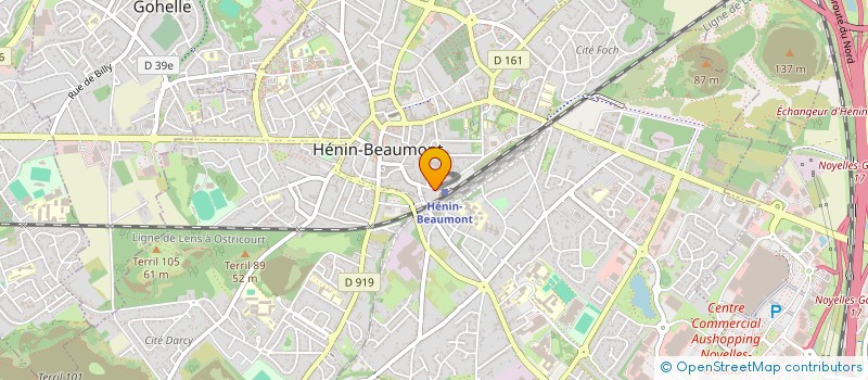 localisation de l'entreprise MONSIEUR FABIEN KRUPA à HENIN-BEAUMONT