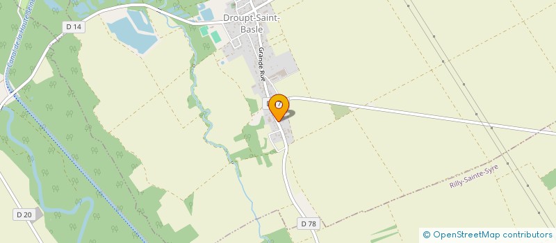 localisation de l'entreprise MONSIEUR FABIEN KURBETZ  DROUPT-SAINT-BASLE