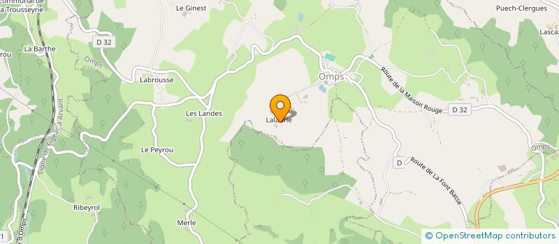 localisation de l'entreprise MONSIEUR FABIEN LACALMONTIE à OMPS