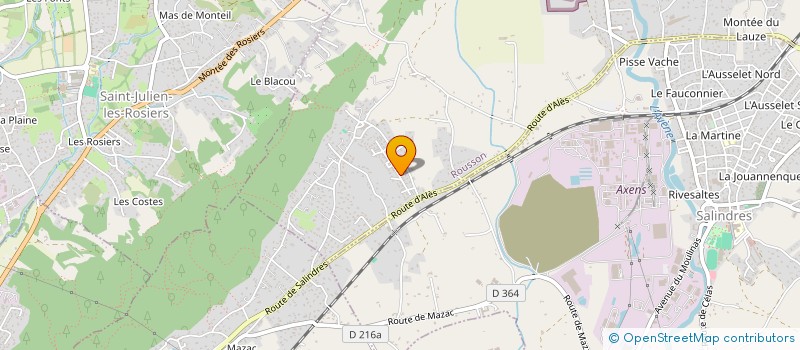 localisation de l'entreprise MONSIEUR FABIEN LACOSTE  SALINDRES