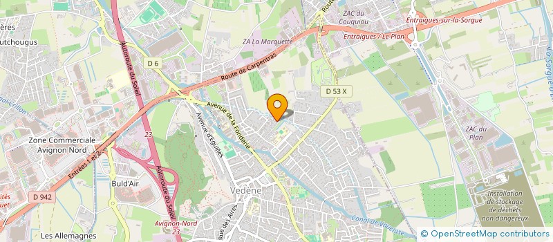 localisation de l'entreprise MONSIEUR FABIEN LAFAY à VEDENE