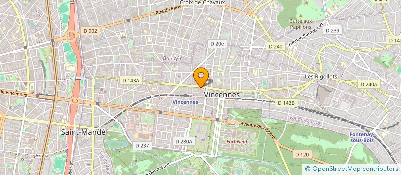 localisation de l'entreprise MONSIEUR FABIEN LAFON à VINCENNES