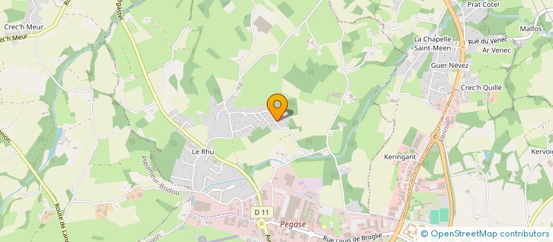 localisation de l'entreprise MONSIEUR FABIEN LAFONTAINE  LANNION