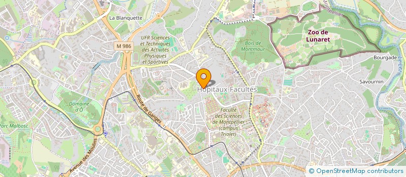 localisation de l'entreprise MONSIEUR FABIEN LAFORGE à MONTPELLIER