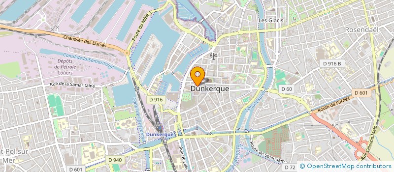 localisation de l'entreprise MONSIEUR FABIEN LAHONDES à DUNKERQUE
