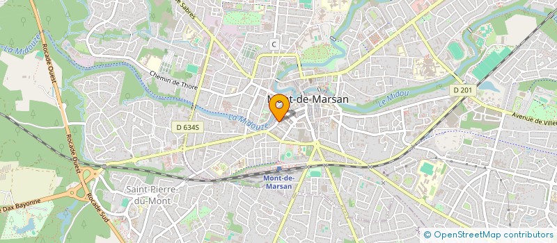 localisation de l'entreprise MONSIEUR FABIEN LAILHEUGUE  MONT-DE-MARSAN