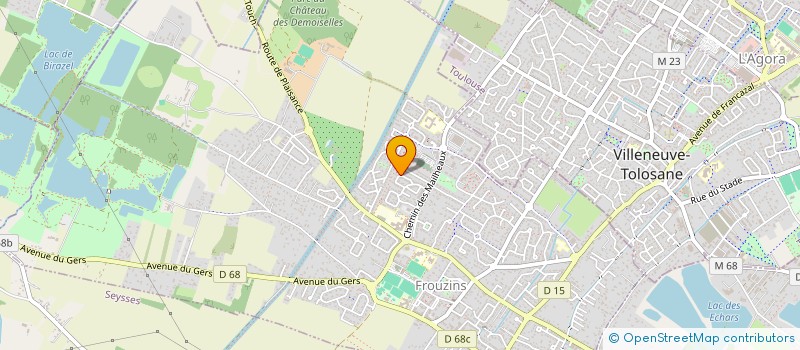 localisation de l'entreprise MONSIEUR FABIEN LAJUGIE  FROUZINS