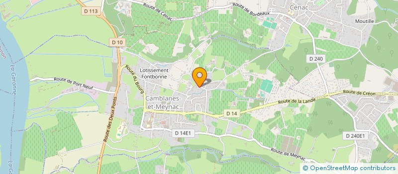 localisation de l'entreprise MONSIEUR FABIEN LALANNE  CAMBLANES-ET-MEYNAC