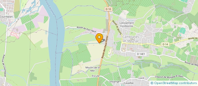 localisation de l'entreprise MONSIEUR FABIEN LALIETTE  CAMBLANES-ET-MEYNAC