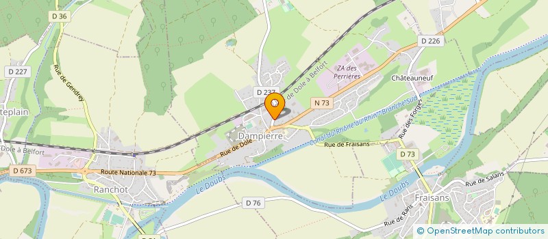 localisation de l'entreprise MONSIEUR FABIEN LALORCEY à DAMPIERRE