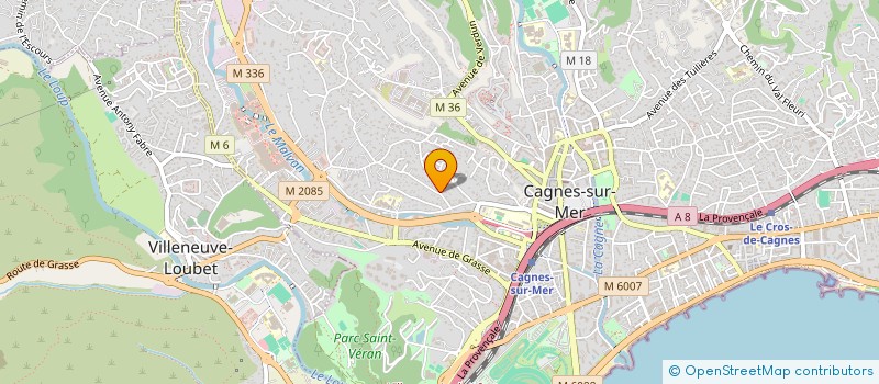localisation de l'entreprise MONSIEUR FABIEN LAMARQUE à CAGNES-SUR-MER
