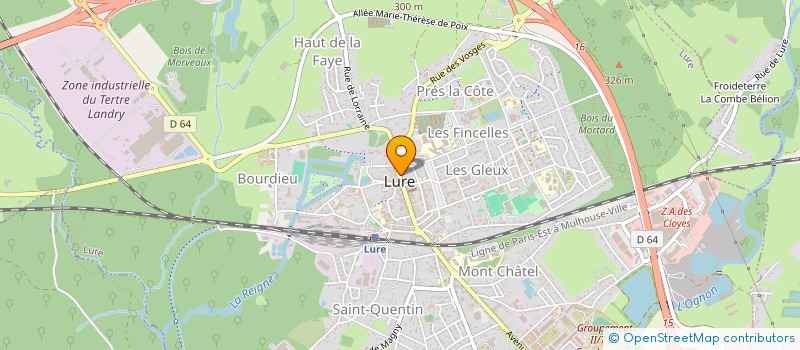 localisation de l'entreprise MONSIEUR FABIEN LANGHAM à LURE