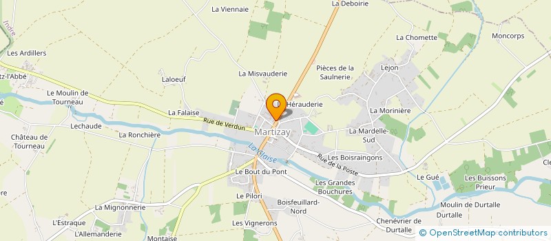 localisation de l'entreprise MONSIEUR FABIEN LARDEAU à MARTIZAY