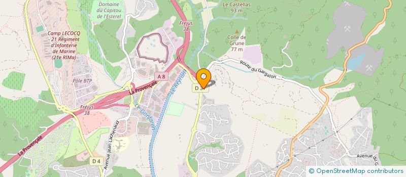 localisation de l'entreprise MONSIEUR FABIEN LARODE à FREJUS