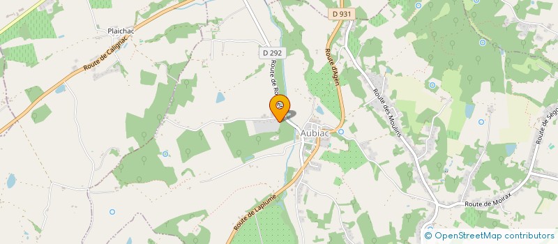 localisation de l'entreprise MONSIEUR FABIEN LARROCHE  AUBIAC