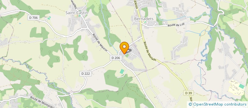 localisation de l'entreprise MONSIEUR FABIEN LASCASSIES  SAINT-CASTIN