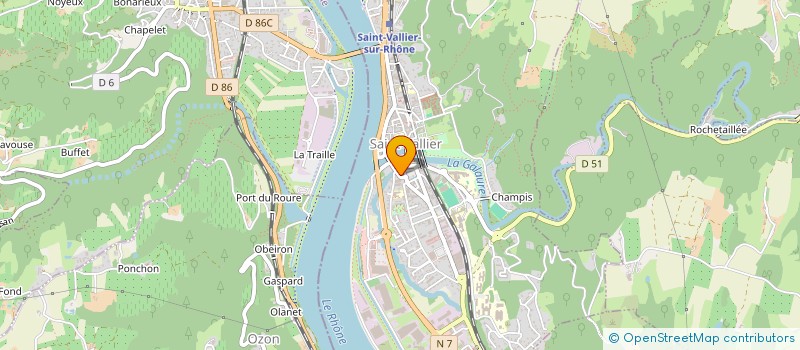 localisation de l'entreprise MONSIEUR FABIEN LATRIVE  SAINT-VALLIER