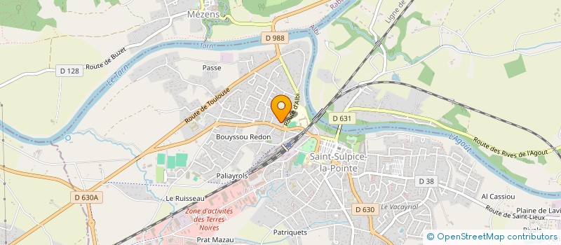 localisation de l'entreprise MONSIEUR FABIEN LAURENT à SAINT-SULPICE-LA-POINTE