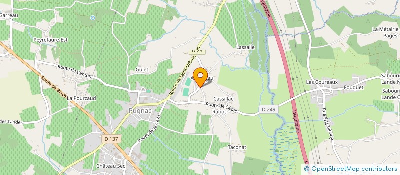 localisation de l'entreprise MONSIEUR FABIEN LAUSSADE  PUGNAC