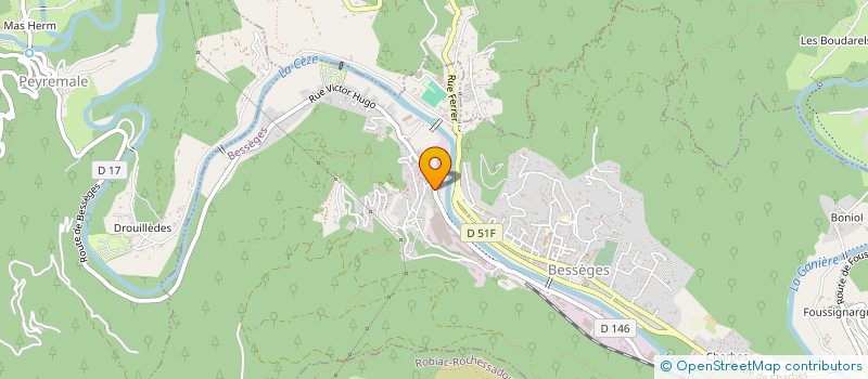 localisation de l'entreprise MONSIEUR FABIEN LAVEDAN  BESSEGES