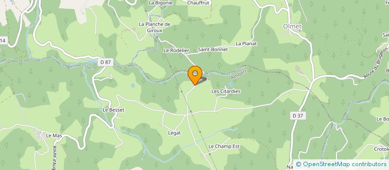 localisation de l'entreprise MONSIEUR FABIEN LAVERROUX  OLLIERGUES