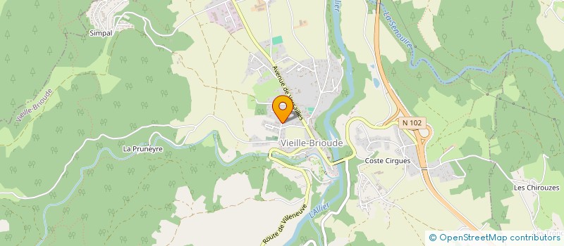 localisation de l'entreprise MONSIEUR FABIEN LAYES-CADET  VIEILLE-BRIOUDE