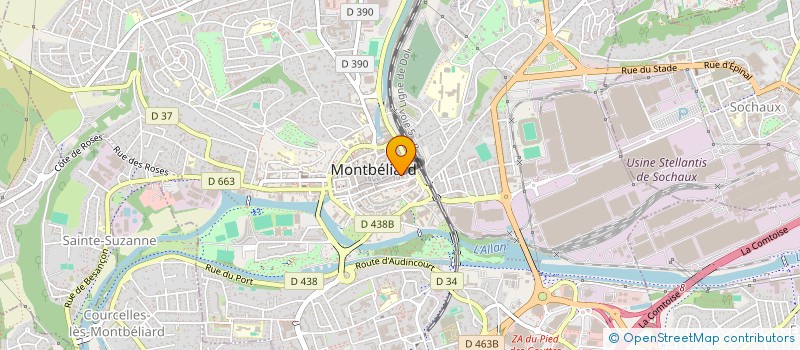 localisation de l'entreprise MONSIEUR FABIEN LE BELLU  MONTBELIARD