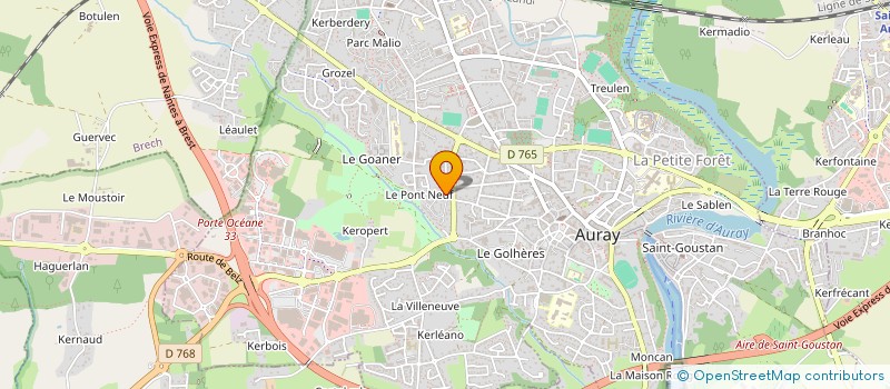 localisation de l'entreprise MONSIEUR FABIEN LE BIHAN  SAINTE-ANNE-D'AURAY