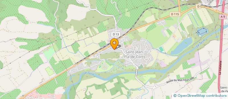 localisation de l'entreprise MONSIEUR FABIEN LE BIHAN  SAINT-JEAN-PLA-DE-CORTS