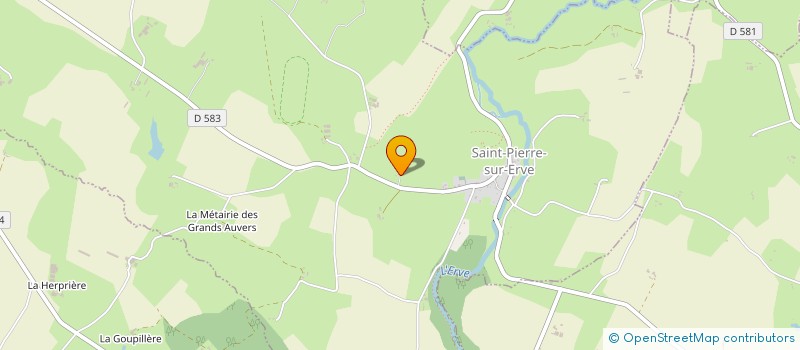 localisation de l'entreprise MONSIEUR FABIEN LE BORGNE  SAINT-PIERRE-SUR-ERVE