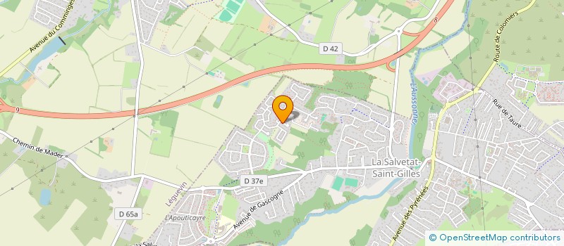 localisation de l'entreprise MONSIEUR FABIEN LE DENTU  LA SALVETAT-SAINT-GILLES