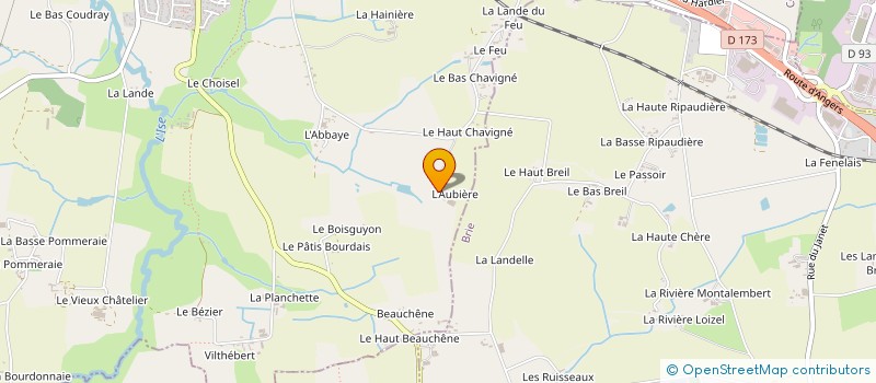 localisation de l'entreprise MONSIEUR FABIEN LE HELLARD  CORPS-NUDS