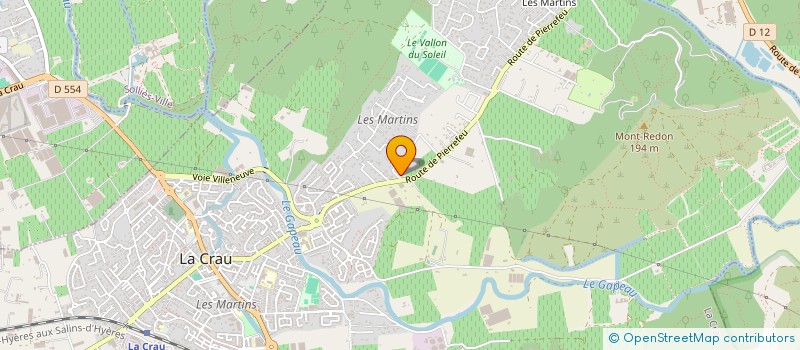 localisation de l'entreprise MONSIEUR FABIEN LE MEE  LA CRAU