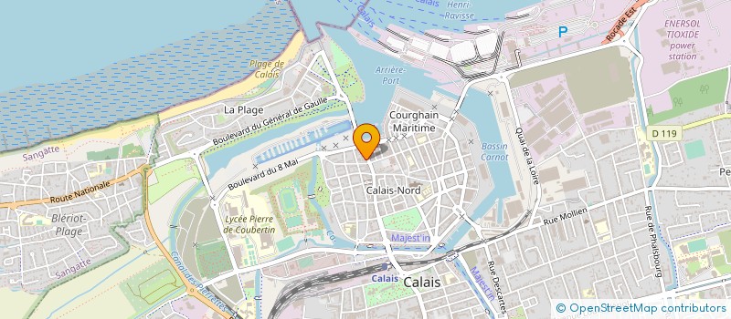 localisation de l'entreprise MONSIEUR FABIEN LEBON  CALAIS