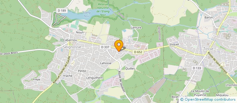 localisation de l'entreprise MONSIEUR FABIEN LEBOUCQ  SEIGNOSSE