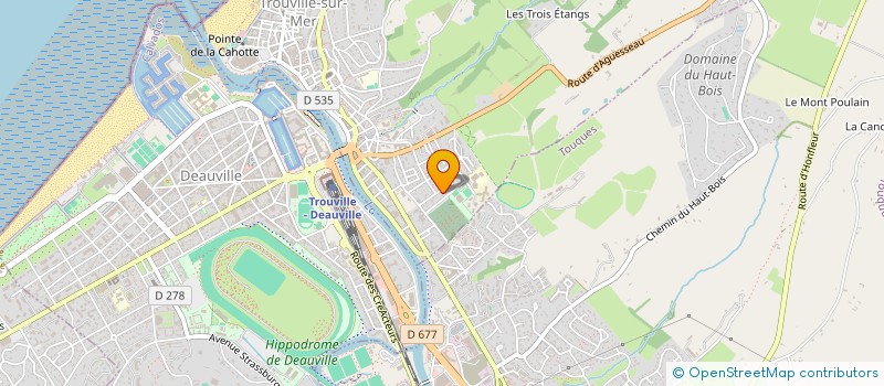 localisation de l'entreprise MONSIEUR FABIEN LECAVELIER  TROUVILLE-SUR-MER