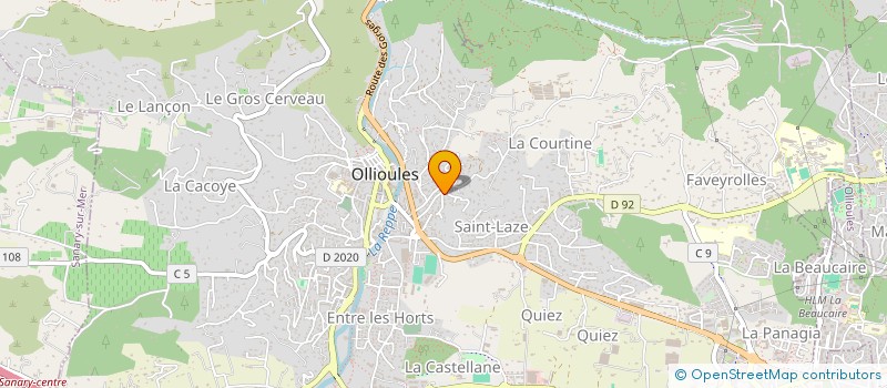 localisation de l'entreprise MONSIEUR FABIEN LECOFFRE à SANARY-SUR-MER