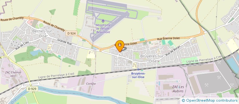 localisation de l'entreprise MONSIEUR FABIEN LECOMTE  BRUYERES-SUR-OISE