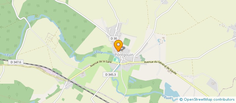 localisation de l'entreprise MONSIEUR FABIEN LECOMTE à PONTGOUIN