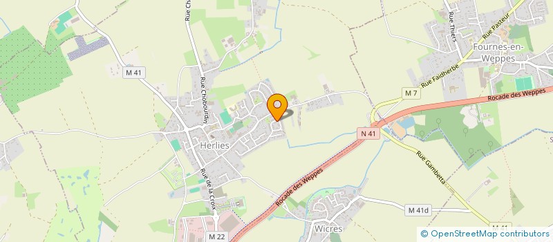 localisation de l'entreprise MONSIEUR FABIEN LECONTE  HERLIES