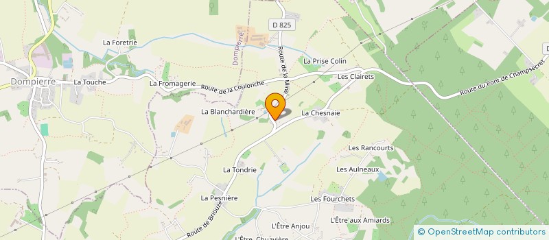 localisation de l'entreprise MONSIEUR FABIEN LECOURT à CHAMPSECRET