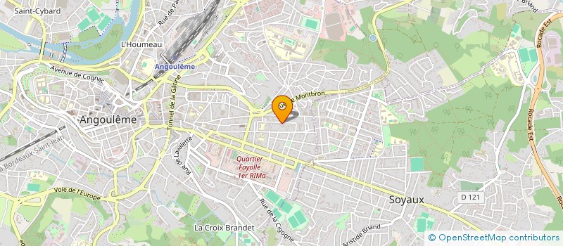 localisation de l'entreprise MONSIEUR FABIEN LECOUTRE à ANGOULEME