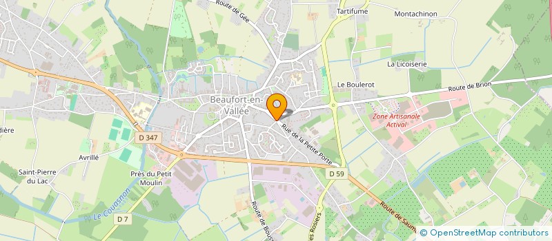 localisation de l'entreprise MONSIEUR FABIEN LECUIT à BEAUFORT-EN-ANJOU