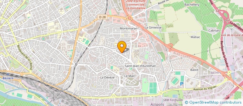 localisation de l'entreprise MONSIEUR FABIEN LEFEBVRE  BEZIERS