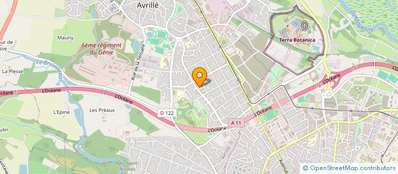 localisation de l'entreprise MONSIEUR FABIEN LEFEBVRE  AVRILLE