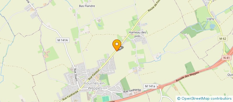 localisation de l'entreprise MONSIEUR FABIEN LEFEBVRE  FOURNES-EN-WEPPES