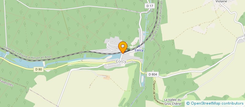 localisation de l'entreprise MONSIEUR FABIEN LEFEVRE  CORCY