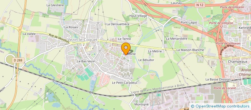 localisation de l'entreprise MONSIEUR FABIEN LEFILLATRE  VEZIN-LE-COQUET