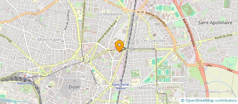 localisation de l'entreprise MONSIEUR FABIEN LEFRANC à DIJON